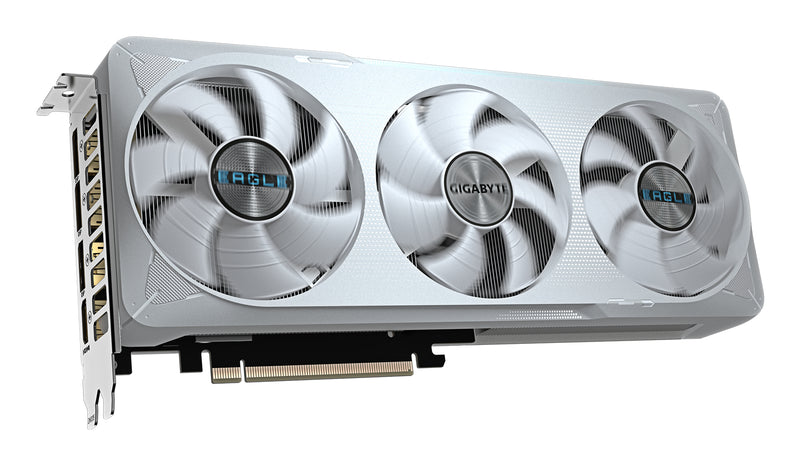 GIGABYTE GeForce RTX 5070 EAGLE OC ICE SFF 12G Grafikkarte - 12GB GDDR7, 192 Bit, PCI-E 5.0, 2587 MHz Core Clock, 3 x DP 2.1a, 1 x HDMI 2.1b, NVIDIA DLSS 4, GV-N5070EAGLEOC ICE-12GD