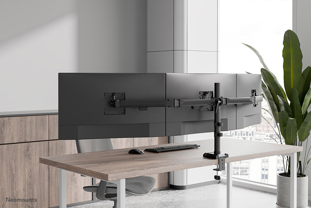 Neomounts DS60-600BL3 Monitorarm 10-27" - Quick Fix - 180°-Stopp