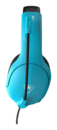Turtle Beach Airlite Fit Neon Blau und Rot Wired Gaming Headset Offiziell Lizenziert für Nintendo Switch, Lite und OLED – Flip-to-Mute Mic, Over-Ear Premium Komfort