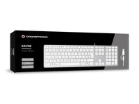 Conceptronic KAYNE02WPT USB Slim-Tastatur, QWERTY Portugiesisch, kompatibel mit Windows und macOS
