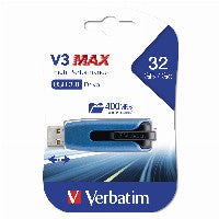 Verbatim V3 MAX - USB 3.0-Stick 32 GB - Blau