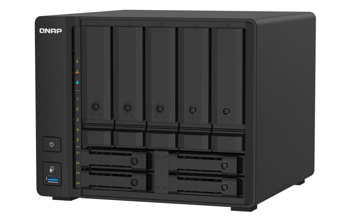 QNAP TS-932PX NAS Tower Annapurna Labs Alpine AL-324 4 GB DDR4 0 TB QNAP Turbo System Schwarz