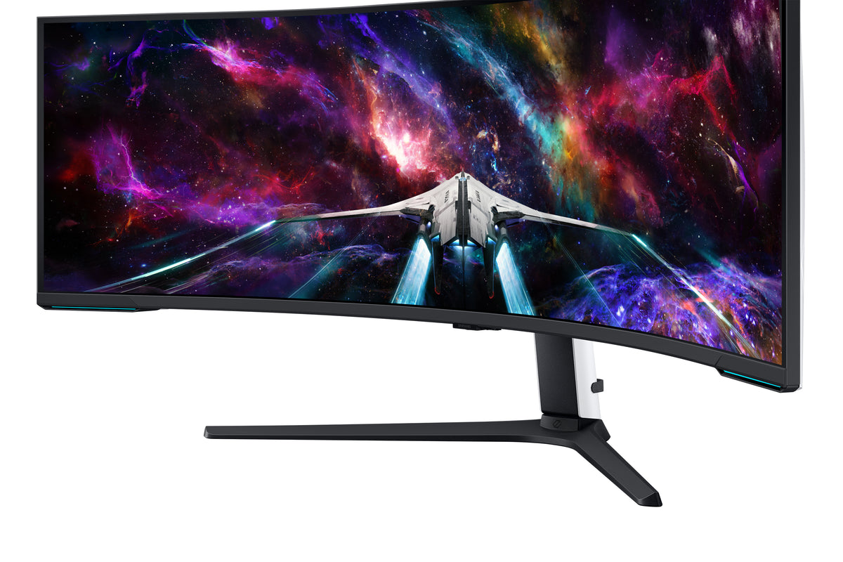Samsung G95NC Computerbildschirm 144,8 cm (57") 7680 x 2160 Pixel Dual UHD QLED Weiß