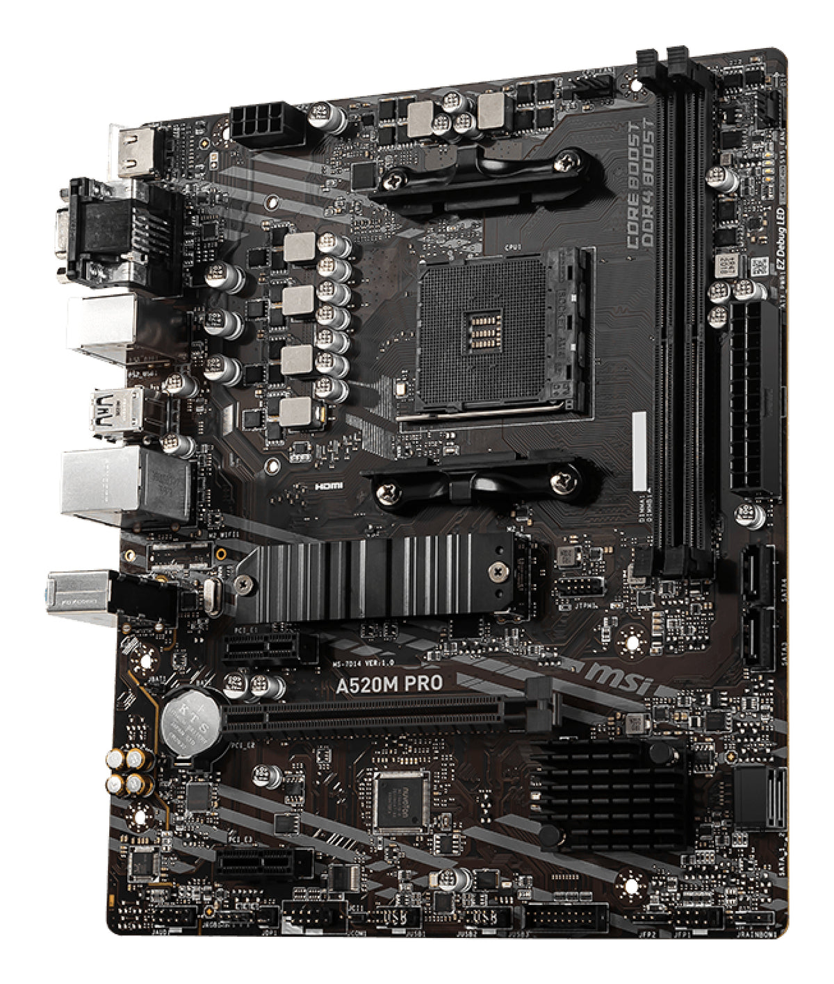 MSI A520M PRO Motherboard AMD A520 Sockel AM4 micro ATX