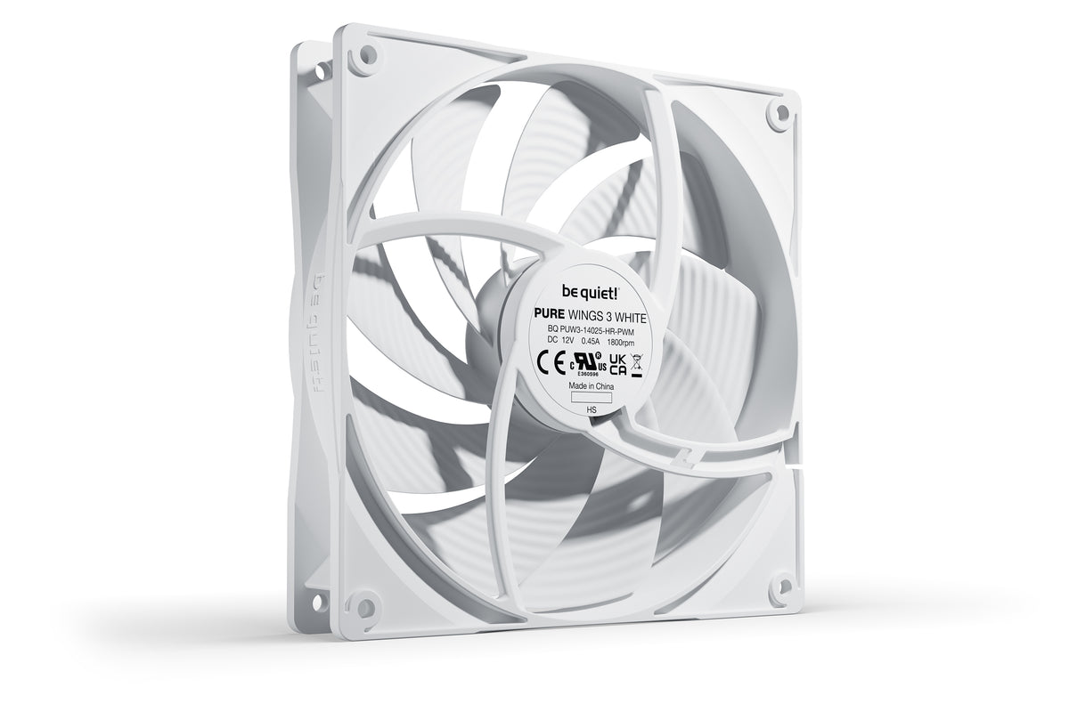 be quiet! Pure Wings 3 140mm PWM high-speed White Computergehäuse Ventilator 14 cm Weiß 1 Stück(e)