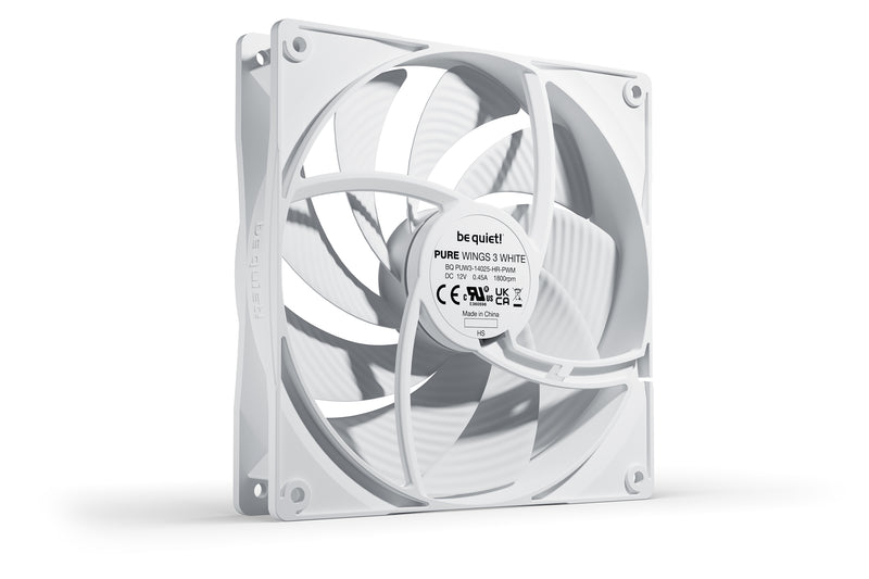 be quiet! Pure Wings 3 140mm PWM high-speed White Computergehäuse Ventilator 14 cm Weiß 1 Stück(e)