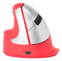 R-Go Tools R-Go HE Sport, Ergonomische Maus, Mittel (Handlänge 165-185mm), linkshändig, Bluetooth, Rot