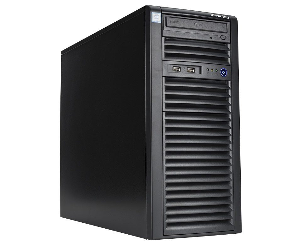 bluechip SERVERline T40320s Tower, Intel® Xeon® Silver 4410Y Prozessor / bis zu 3.90 GHz, 32 GB DDR5, 2 x 960 GB SSD, 2 x RJ45 (10 Gb/s)
