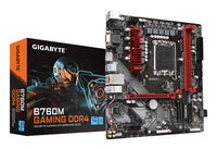 GIGABYTE B760M GAMING DDR4 Motherboard - Unterstützt Intel Core 14. Generation CPUs, 6+2+1 Phasen Digital VRM, bis zu 5333MHz DDR4 (OC), 2xPCIe 4.0 M.2, 2.5GbE LAN, USB 3.2 Gen1