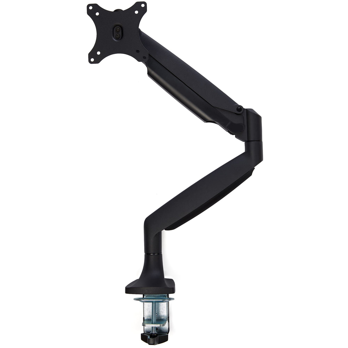 StarTech.com Monitorarm - Tischbefestigung - frei beweglich - robust - Ergonomischer Hochleistungs-VESA-Monitorarm - Einzelnes 9-kg-Display - Volle Bewegung, höhenverstellbar, - Aluminium - C-Klemme / Tülle - Schwarz