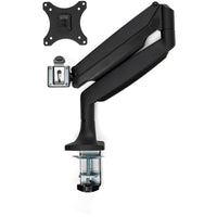 StarTech.com Monitorarm - Tischbefestigung - frei beweglich - robust - Ergonomischer Hochleistungs-VESA-Monitorarm - Einzelnes 9-kg-Display - Volle Bewegung, höhenverstellbar, - Aluminium - C-Klemme / Tülle - Schwarz