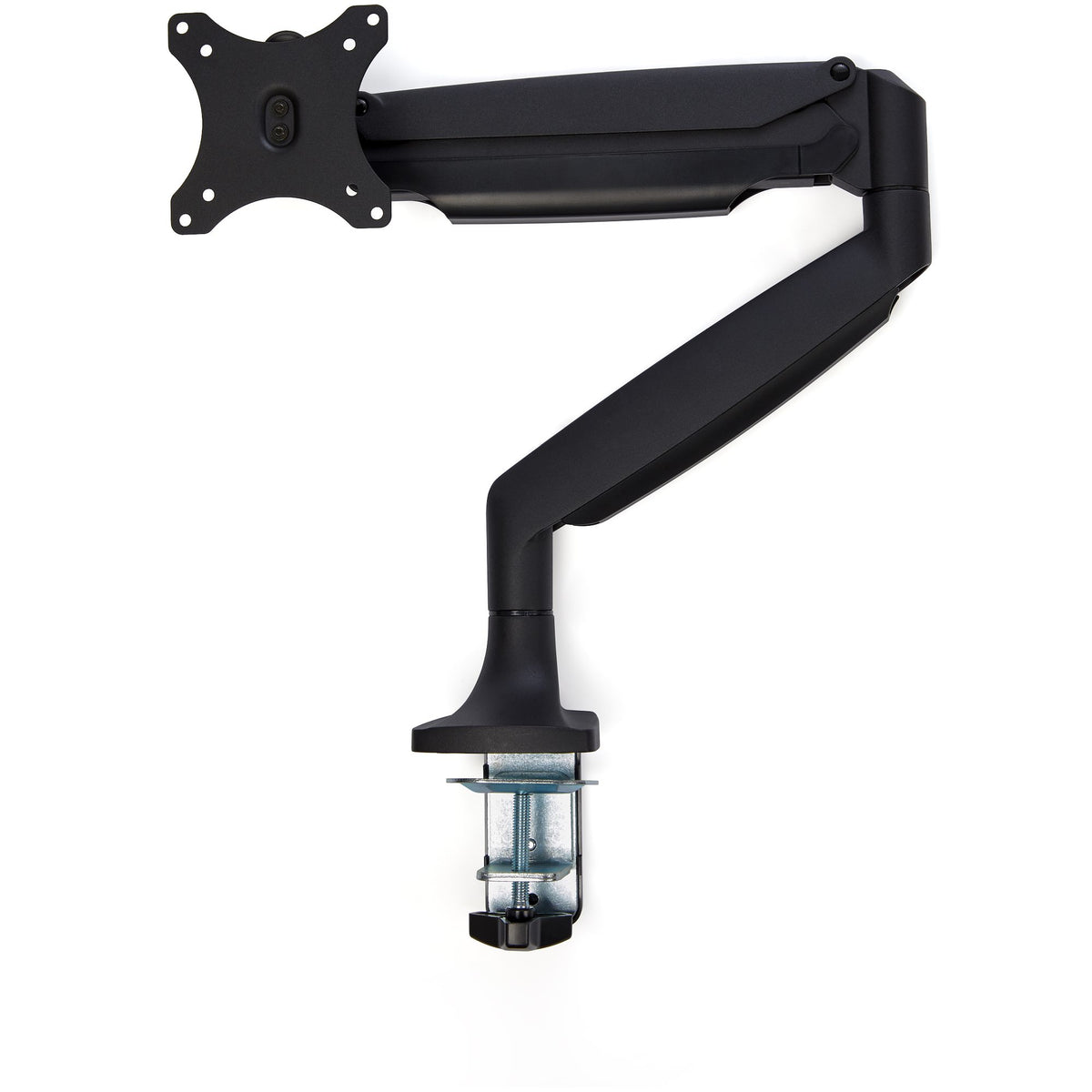 StarTech.com Monitorarm - Tischbefestigung - frei beweglich - robust - Ergonomischer Hochleistungs-VESA-Monitorarm - Einzelnes 9-kg-Display - Volle Bewegung, höhenverstellbar, - Aluminium - C-Klemme / Tülle - Schwarz