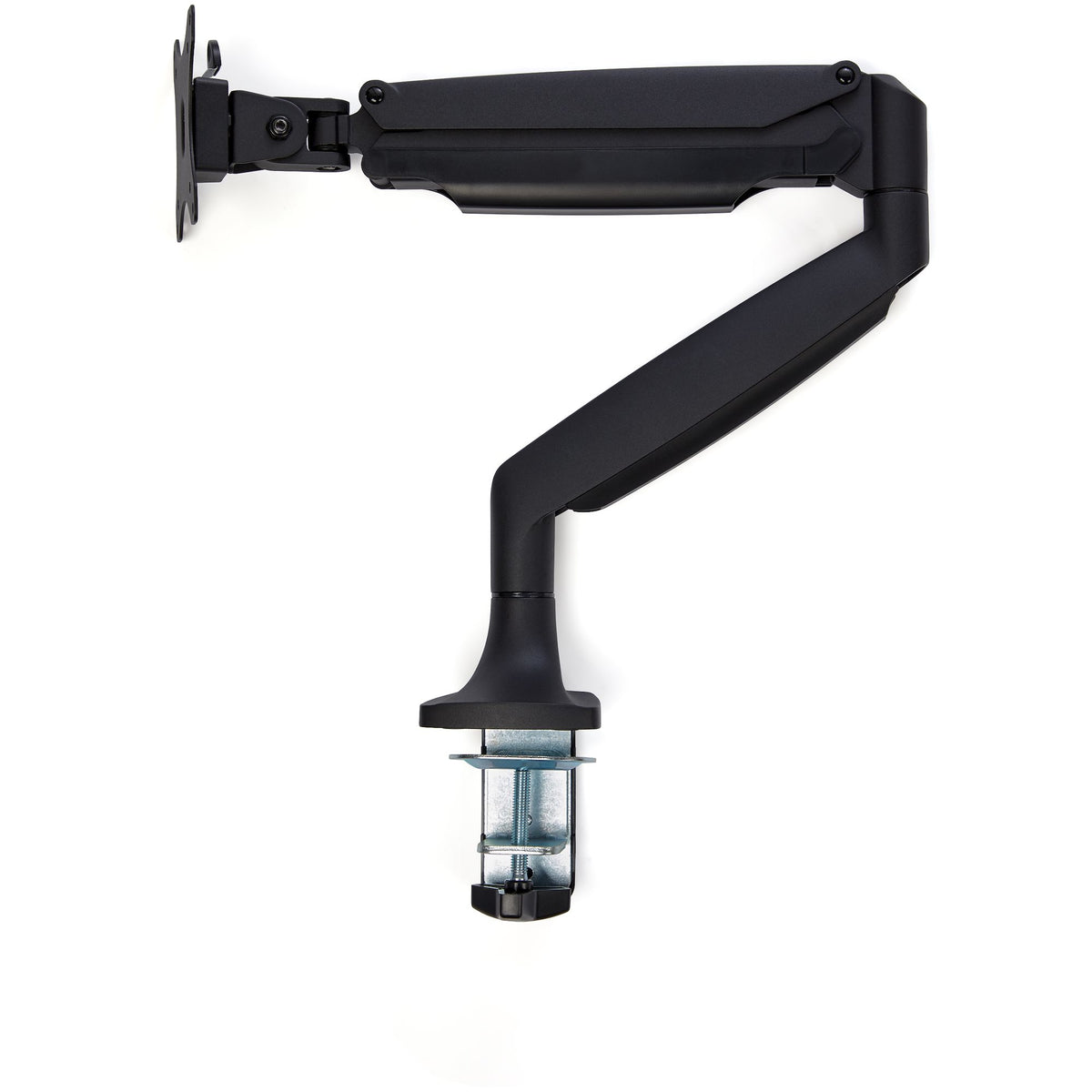 StarTech.com Monitorarm - Tischbefestigung - frei beweglich - robust - Ergonomischer Hochleistungs-VESA-Monitorarm - Einzelnes 9-kg-Display - Volle Bewegung, höhenverstellbar, - Aluminium - C-Klemme / Tülle - Schwarz