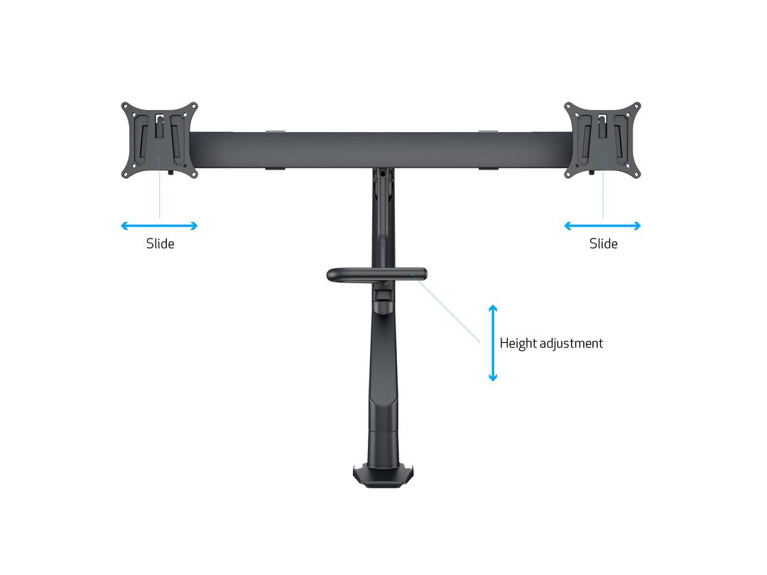 Multibrackets 6355 Flachbildschirm-Tischhalterung 71,1 cm (28") Tisch/Bank Schwarz