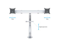 Multibrackets 6362 Flachbildschirm-Tischhalterung 71,1 cm (28") Tisch/Bank Silber