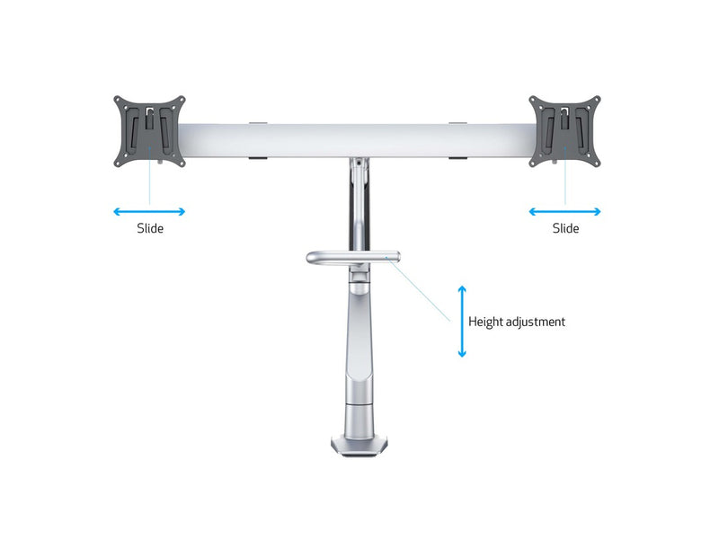 Multibrackets 6362 Flachbildschirm-Tischhalterung 71,1 cm (28") Tisch/Bank Silber