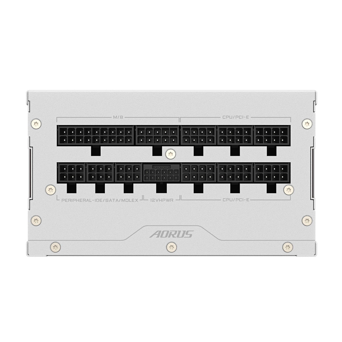 GIGABYTE AORUS ELITE P1000W ICE Netzteil - PCIe 5.0, 80 PLUS Platinum, Vollmodulares Design, 120mm Lüfter, ATX 3.0-kompatibel, EU-Stecker