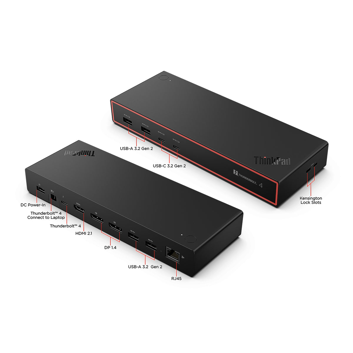 Lenovo TP TBT4 Dock G2 7000 - EU Andocken Thunderbolt 4 Schwarz