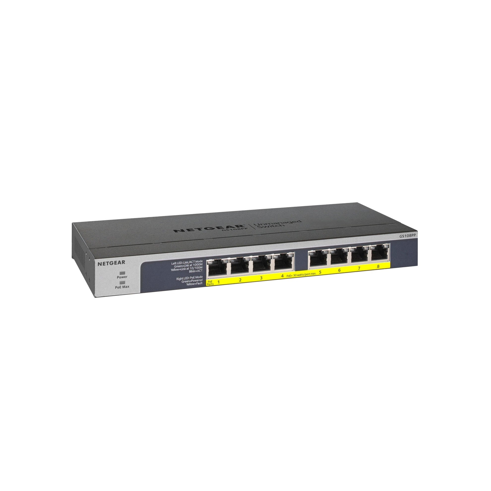 Netgear GS108PP: 8 Port Switch