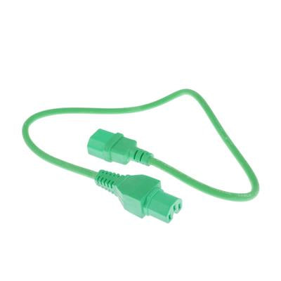 Cavo di alimentazione ACT C14 - C15 verde 0,6 m