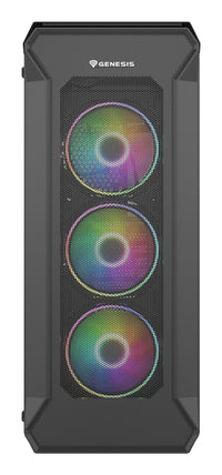 GENESIS Irid 505 ARGB Midi Tower Schwarz, Transparent