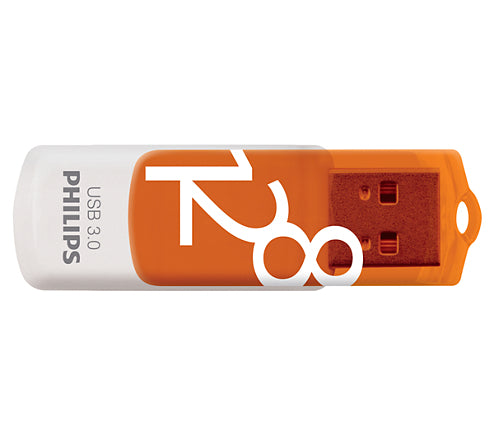 Philips FM12FD00B USB-Stick 128 GB USB Typ-A 3.2 Gen 1 (3.1 Gen 1) Orange, Weiß