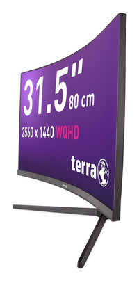 TERRA LCD/LED 3285W HA black CURVED USB-C/HDMI/DP