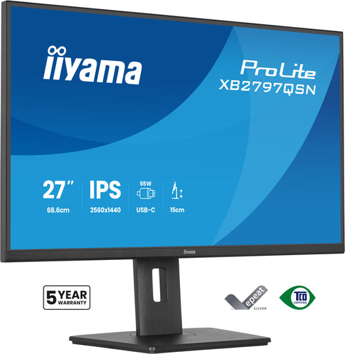iiyama ProLite XB2797QSN-B1 Computerbildschirm 68,6 cm (27") 2560 x 1440 Pixel Quad HD LCD Schwarz