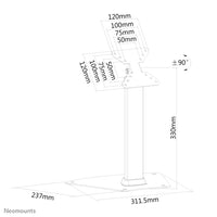 Neomounts FPMA-D1500SILVER Monitor-Ständer 10-32"