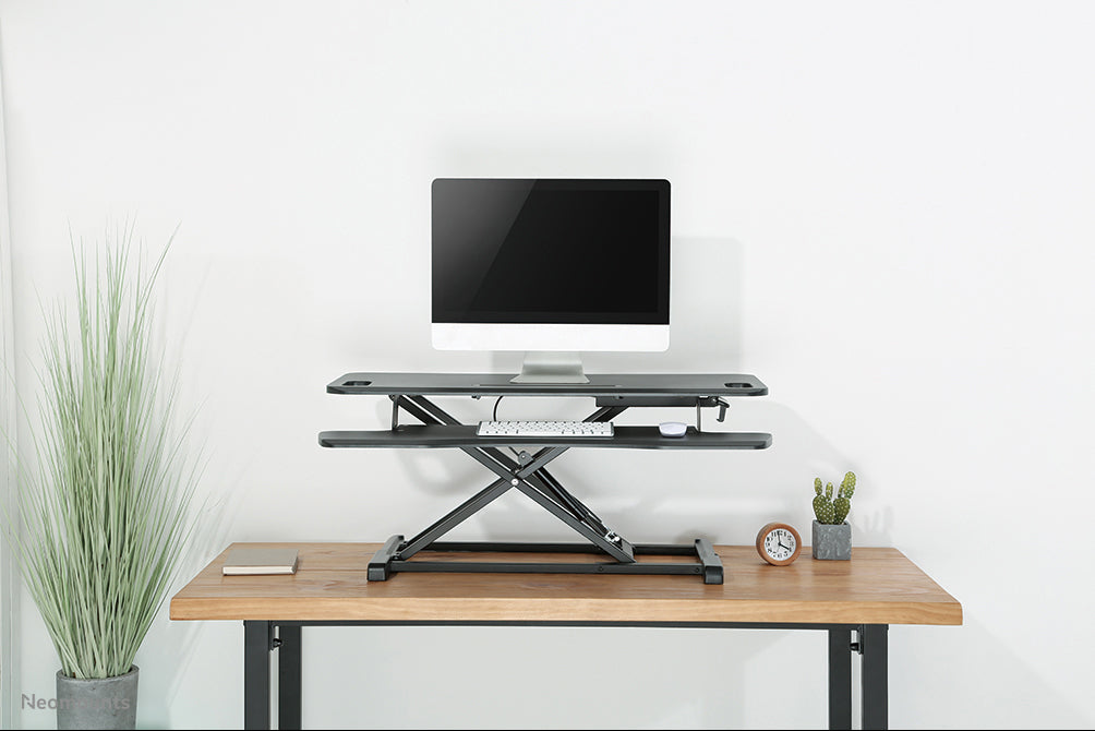 Neomounts NS-WS300BLACK Sitz-Steh-Arbeitsplatz - Gasfeder