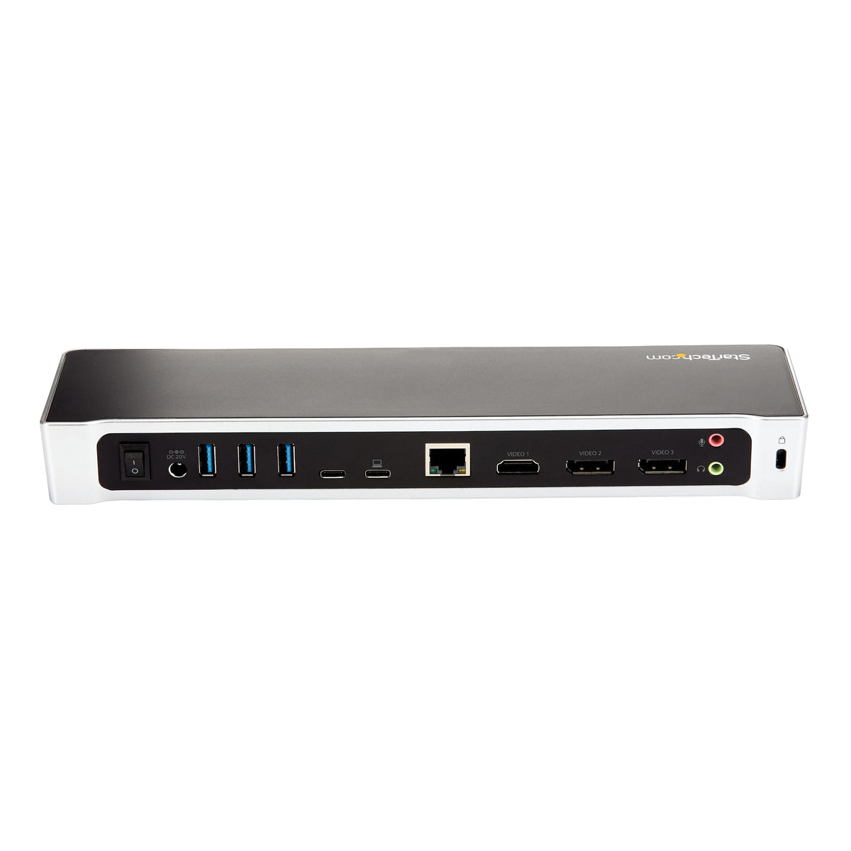 StarTech.com 4K USB-C Dock, Dreifach UHD 4K Monitor Dockingstation, Mac & Windows, USB-C zu HDMI & DisplayPort, 100W Power Delivery, 5x USB 5Gbps Hub