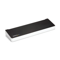 StarTech.com 4K USB-C Dock, Dreifach UHD 4K Monitor Dockingstation, Mac & Windows, USB-C zu HDMI & DisplayPort, 100W Power Delivery, 5x USB 5Gbps Hub