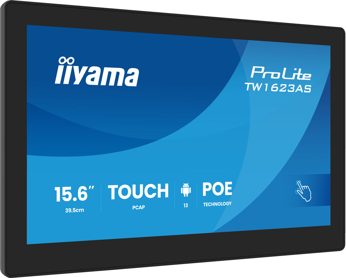 iiyama TW1623AS-B3P Computerbildschirm 39,6 cm (15.6") 1920 x 1080 Pixel Full HD LED Touchscreen Schwarz