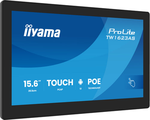iiyama TW1623AS-B3P Computerbildschirm 39,6 cm (15.6") 1920 x 1080 Pixel Full HD LED Touchscreen Schwarz