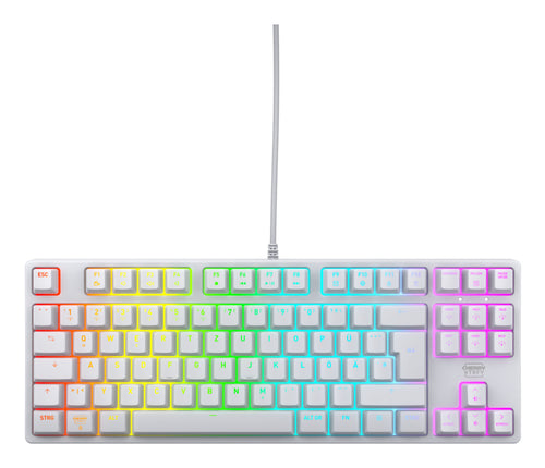 CHERRY K4V2 RGB Tenkeyless White edition, Mechanical gaming keyboard, German