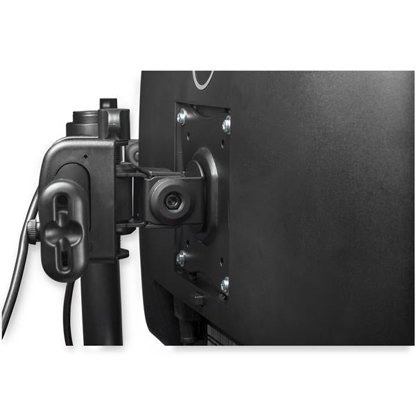 StarTech.com Dual-Monitor Halterung - unterstützt Monitore 13" bis 27" (8kg) - Verstellbar - Tischklemme oder Tischlochmontage für VESA Monitore - Schwarz