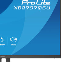 iiyama ProLite XB2797QSU-B1 Computerbildschirm 68,6 cm (27") 2560 x 1440 Pixel Quad HD LED Schwarz