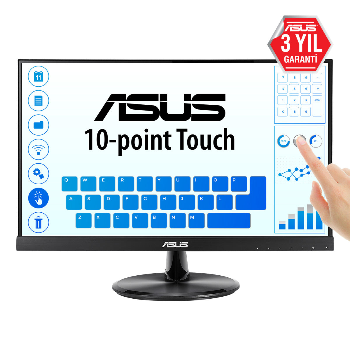 ASUS VT229H Computerbildschirm 54,6 cm (21.5") 1920 x 1080 Pixel Full HD LED Touchscreen Schwarz