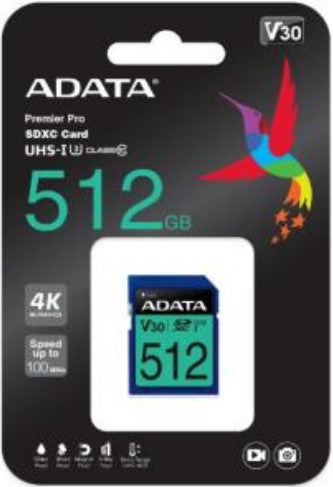 ADATA Premier Pro 512 GB SDXC UHS-I Klasse 10