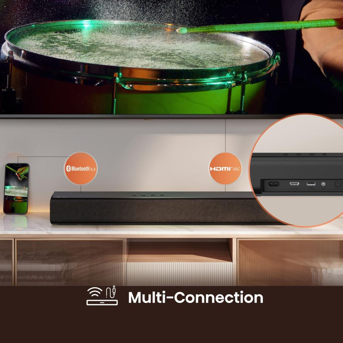 Hisense 2.0 CH Soundbar, 120 W