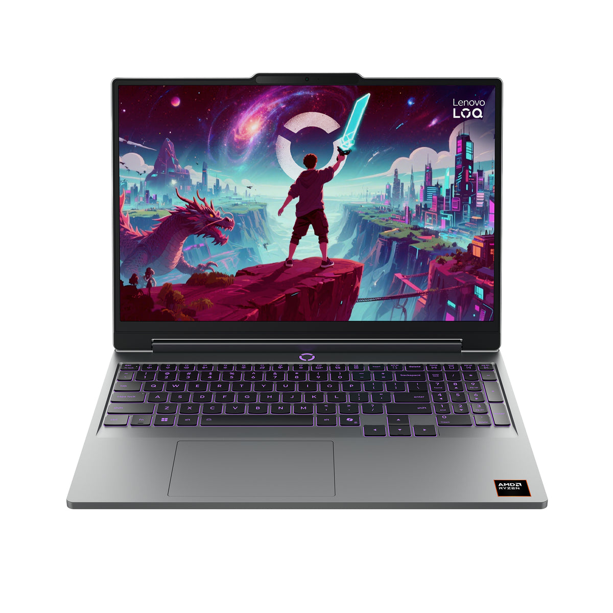 Lenovo LOQ 15AHP11 AMD Ryzen™ 7 250 Laptop 38,9 cm (15.3") WUXGA 16 GB DDR5-SDRAM 512 GB SSD NVIDIA GeForce RTX 5060 Wi-Fi 6 (802.11ax) Windows 11 Home Grau Deutsch