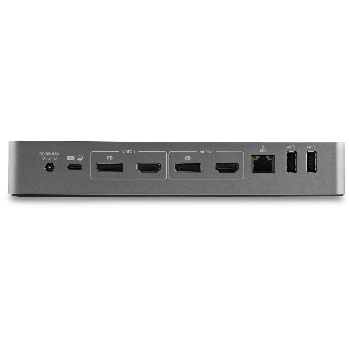 StarTech.com Universale Laptop Dockingstation, Hybrid USB-C & USB-A Dock, Dual 4K DP & HDMI, 100W PD, Mac / Windows / Chrome OS, 4x USB 5Gbps Hub, GbE