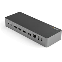 StarTech.com Universale Laptop Dockingstation, Hybrid USB-C & USB-A Dock, Dual 4K DP & HDMI, 100W PD, Mac / Windows / Chrome OS, 4x USB 5Gbps Hub, GbE
