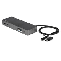 StarTech.com Universale Laptop Dockingstation, Hybrid USB-C & USB-A Dock, Dual 4K DP & HDMI, 60W PD, Mac / Windows / Chrome OS, 4x USB 5Gbps Hub, GbE