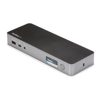 StarTech.com Universale Laptop Dockingstation, Hybrid USB-C & USB-A Dock, Dual 4K DP & HDMI, 60W PD, Mac / Windows / Chrome OS, 4x USB 5Gbps Hub, GbE