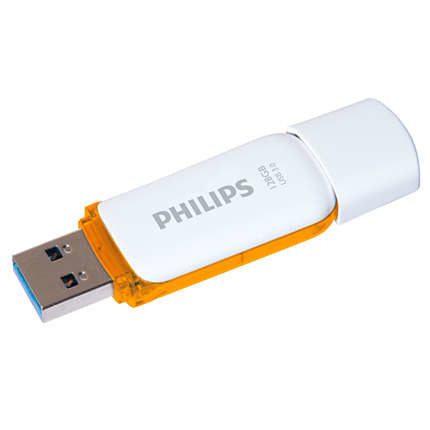 Philips FM12FD75B/00 Clé USB 128 Go USB Type-A 3.2 Gen 1 (3.1 Gen 1) Orange, Blanc