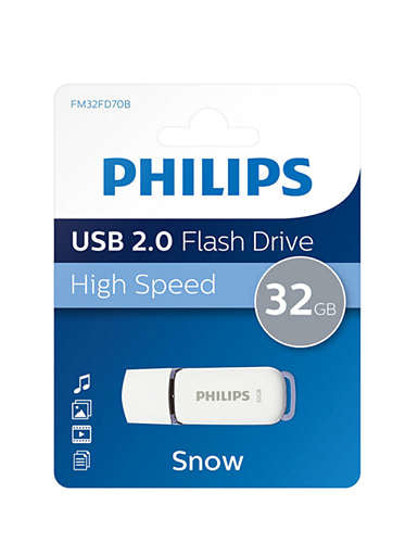 Philips FM32FD70B USB-Stick 32 GB USB Typ-A 2.0 Weiß