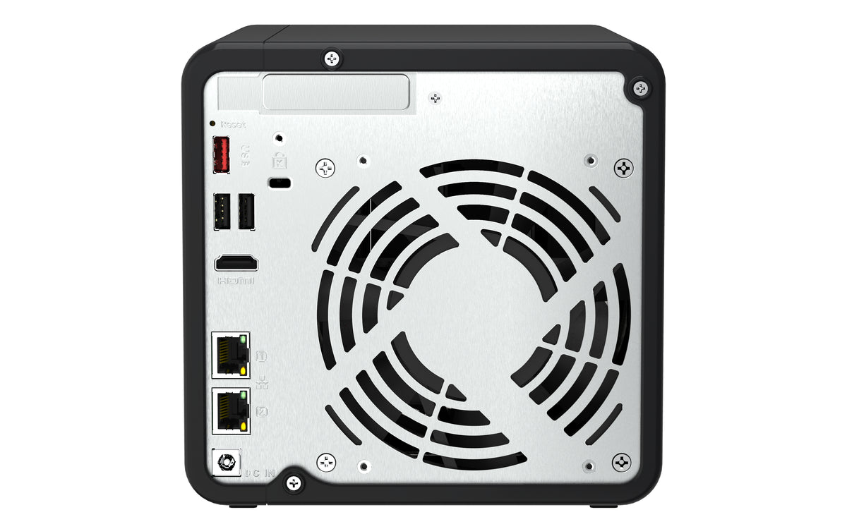 QNAP TS-464 NAS Tower Intel® Celeron® N5095 8 GB DDR4 0 TB QNAP QTS Schwarz