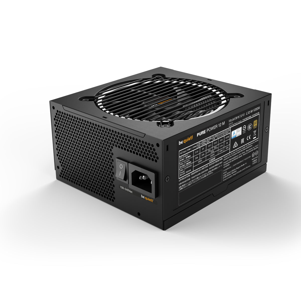 be quiet! PURE POWER 12 M | 1200W Netzteil 20+4 pin ATX ATX Schwarz