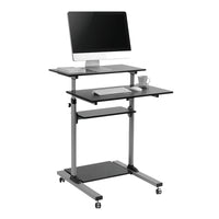 LogiLink BP0070 Computertisch Schwarz, Grau